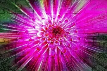 Blazing Dahlia jigsaw puzzle