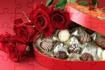 Candy 's and Roses jigsaw puzzle
