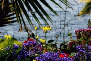 flores e mar jigsaw puzzle
