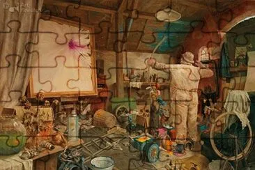 Escena jigsaw puzzle