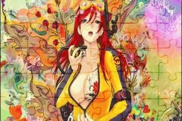 Colorful Anime Girl