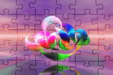 Abstract jigsaw puzzle