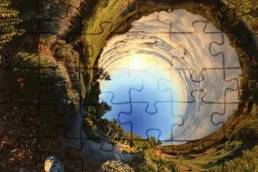 BOSQUE CON NUBES jigsaw puzzle