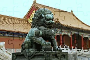 Statue in the Forbidden Citty  Beijing jigsaw puzzle