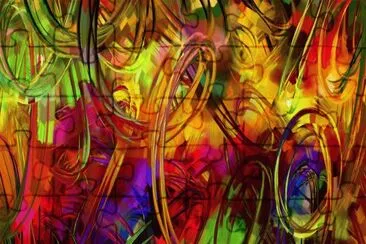 Colored Circles abstract