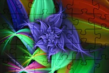 Abstract Flower jigsaw puzzle