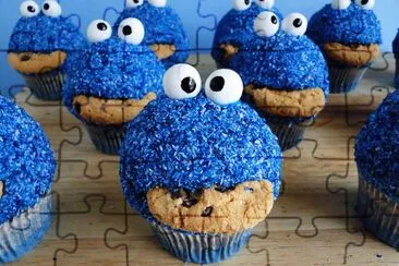 פאזל של Cookie monster Cupcake