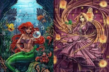 Ariel Rapunzel jigsaw puzzle