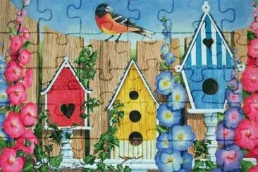 פאזל של Birdhouses
