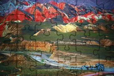 Rainbow Mountains China jigsaw puzzle