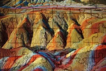 Rainbow Mountains China jigsaw puzzle