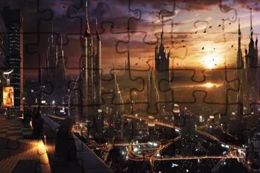 Visita a Coruscant jigsaw puzzle