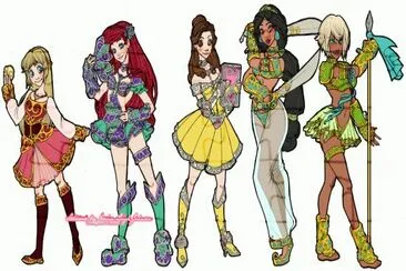 Eilonwy Ariel Belle Jasmine Kida