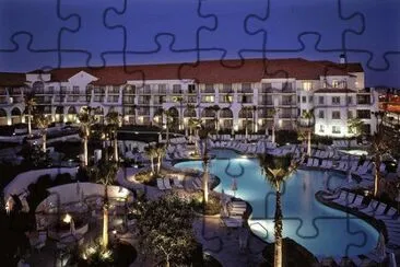 Hyatt Hotel Courtyard-Huntington Beach jigsaw puzzle