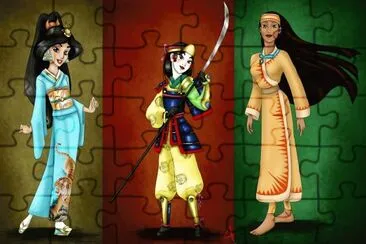 Jasmine Mulan Pocahontas jigsaw puzzle