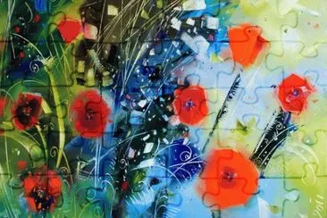 Poppies abstraction