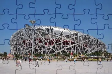 Olympic Bird 's nest  Beijing jigsaw puzzle