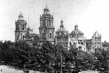 CATEDRAL METROP, Y TRANVIA 1910