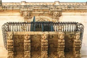 BalcÃ³n barroco en Ragusa - Sicilia