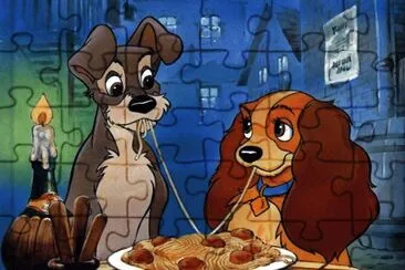 La dama y el vagabundo jigsaw puzzle