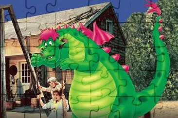 Pedro y el dragon elliot jigsaw puzzle