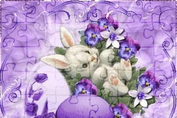 Cute Happy Easter Bunny jigsaw puzzle