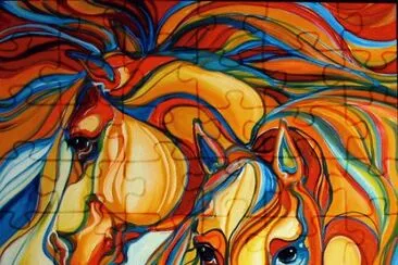 Horses abstract