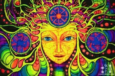 Abstract great psychedelic mala
