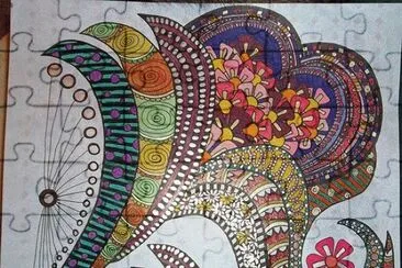 Zentangle jigsaw puzzle