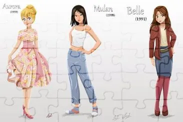 Aurora Mulan Belle