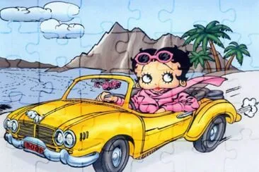 Betty Boop on vacation