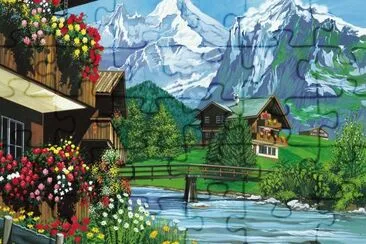 Nice place in the Mountains jigsaw puzzle