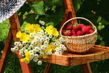 Strawberry Fruit Basket jigsaw puzzle