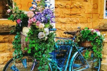 Blue Bike jigsaw puzzle