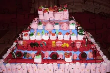 Vaya tarta de chuches