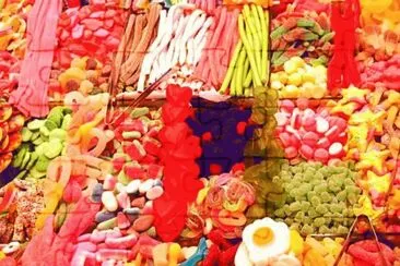 Muuuuuuchas golosinas jigsaw puzzle