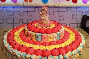 Preciosa tarta de chuches