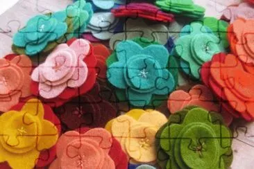 Felt Flower Brooches jigsaw puzzle