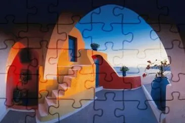 Arches of Santorini jigsaw puzzle