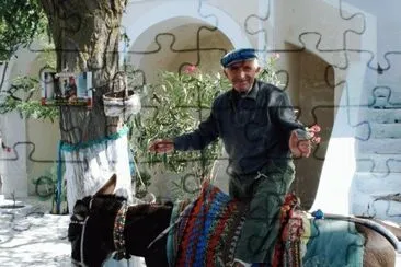 Old Man at Santorini