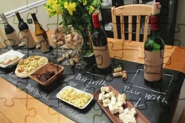 Wine and Cheese party jigsaw puzzle