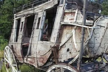 Ghost of a former stage Coach    New Mexico  USA