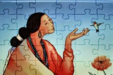 Painting by R.C. Gorman  Navajo artist