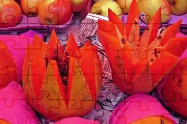 Papayas  Mexican market jigsaw puzzle