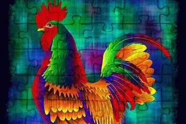Rooster jigsaw puzzle