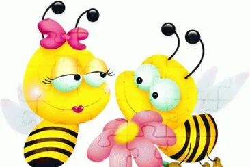 Casal de abelhas jigsaw puzzle