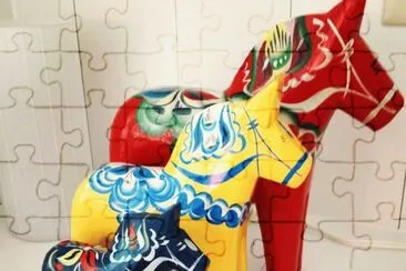 פאזל של Dalarna Horses made in Nusnas  Sweden