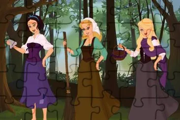 פאזל של SnowWhite Cinderella Aurora