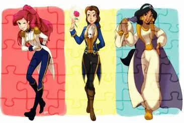 Ariel Belle Jasmine jigsaw puzzle