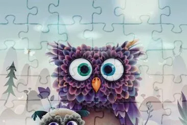 Mother and Daughter Owl